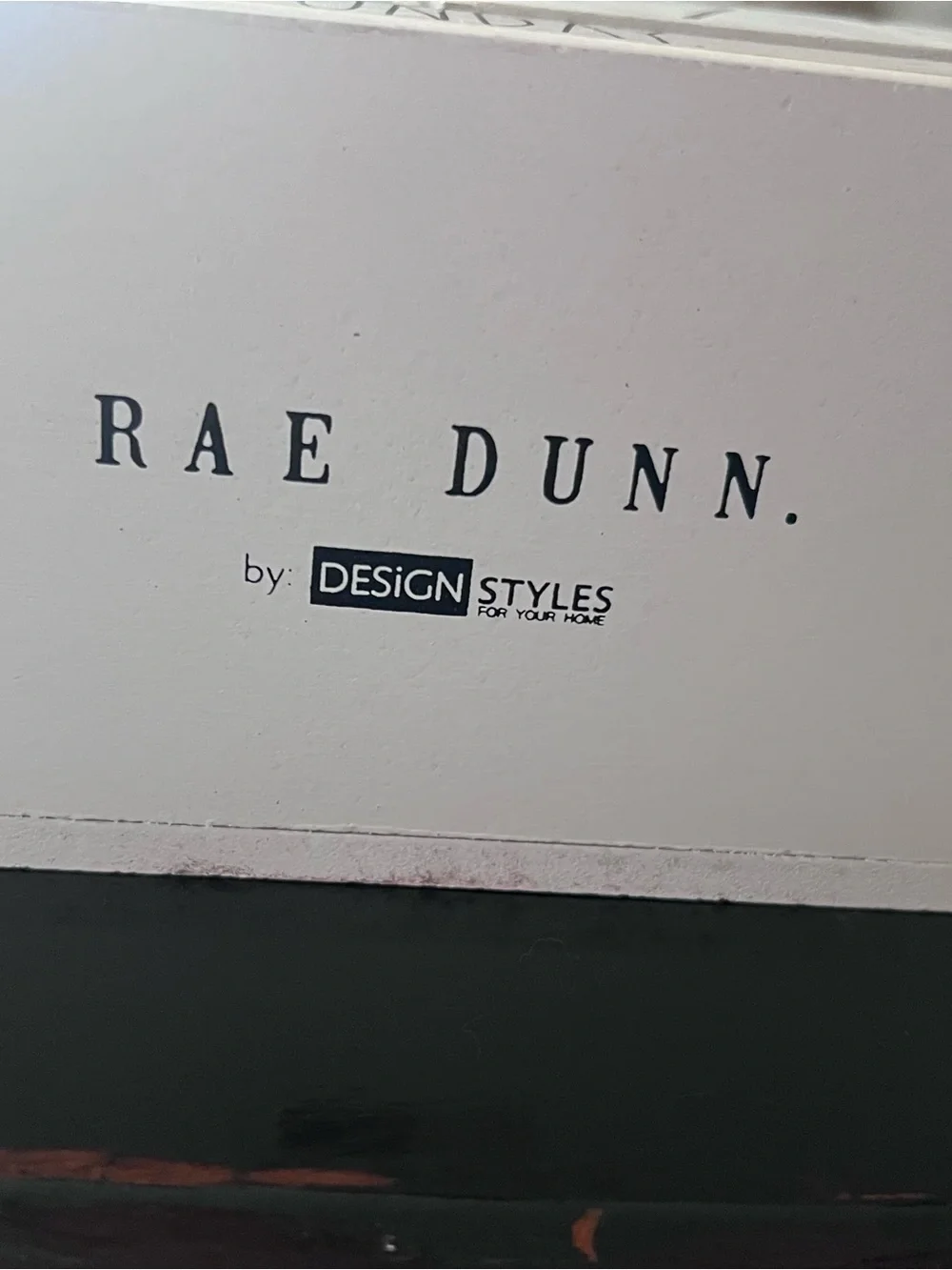 Neutral White Rustic Perpetual Calendar Block - Rae Dunn NWT